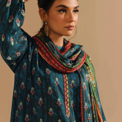 Nishat 3PC Premium Khaddar Unstitched Suit – Article #42303170-R - Image 5