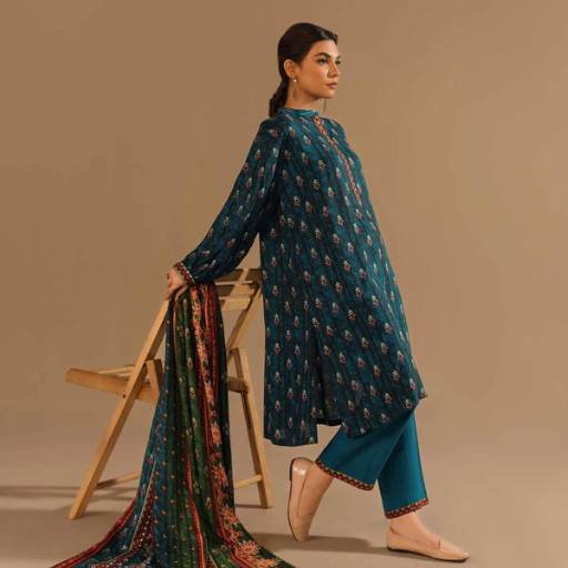 Nishat 3PC Premium Khaddar Unstitched Suit – Article #42303170-R - Image 3