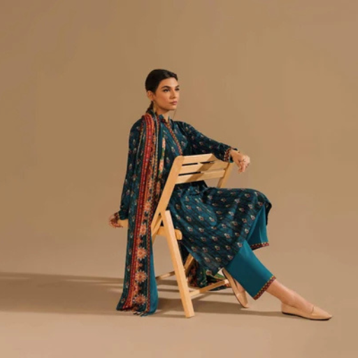 Nishat 3PC Premium Khaddar Unstitched Suit – Article #42303170-R - Image 4