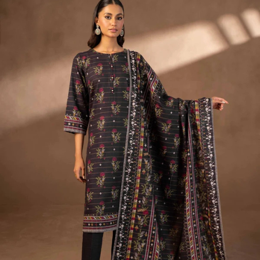 Nishat 3PC Premium Khaddar Unstitched Suit – Article #42306485-R - Image 2