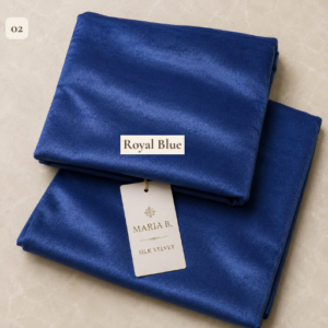 Maria B Silk Velvet 2PC Suit | Premium Winter Collection | Unstitched 2 Piece