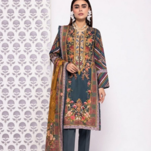 Premium Khaddar Marina 3-Piece Unstitched Suit – Flat Sale