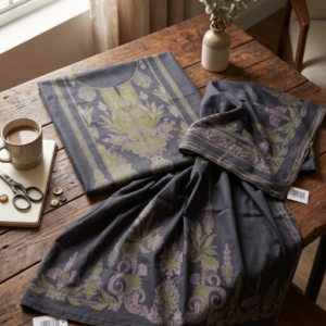 Kayseria Winter Khaddar Jacquard Shirt – Sale at Rs. 1,350 Only